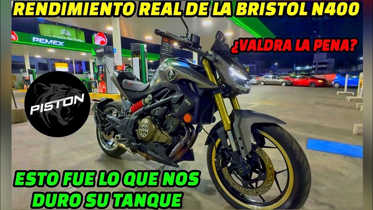 PRUEBA DE RENDIMIENTO A LA NUEVA PISTON BRISTOL N400 2026😱¿GASTALONA O AHORRADORA?🤔QUE NO TE CUENTEN
