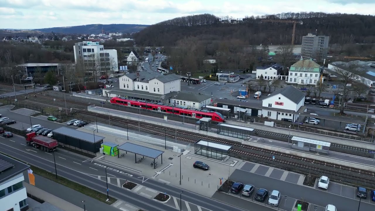 Neheim Hüsten Bahnhof gefilmt mit der Mini 3 Pro mit Schnitt in CapCut