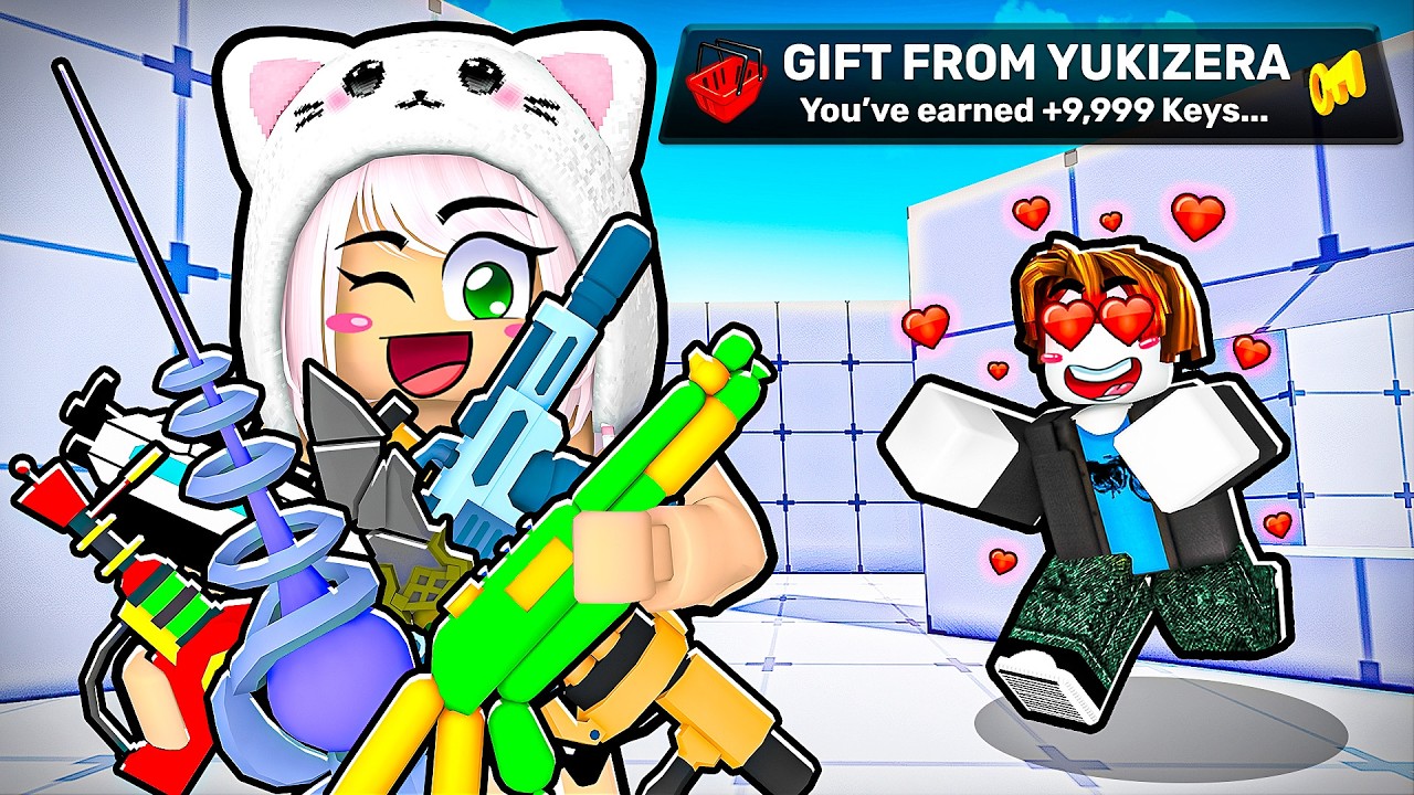 I pretended to be a EGIRL to get GIFTED EVERYTHING in Roblox Rivals!