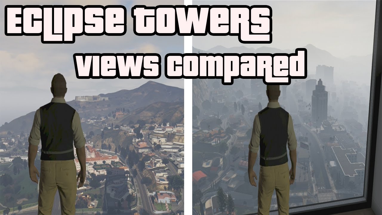 (HD) GTA V Online - Eclipse Towers Apartment 40 + 31 - View Comparison