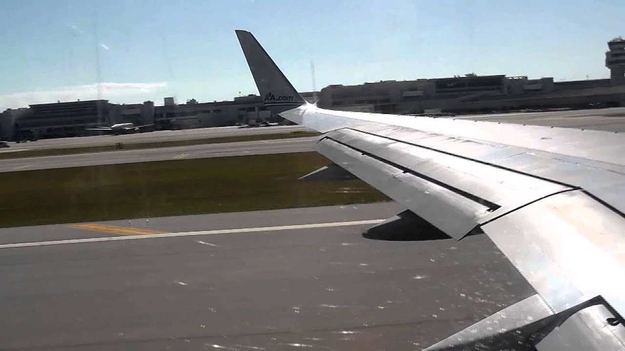 American Airlines 757 Departing Miami!