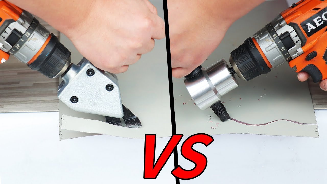 2 Awesome Drill Attachment ! Metal Sheet Cutter Test