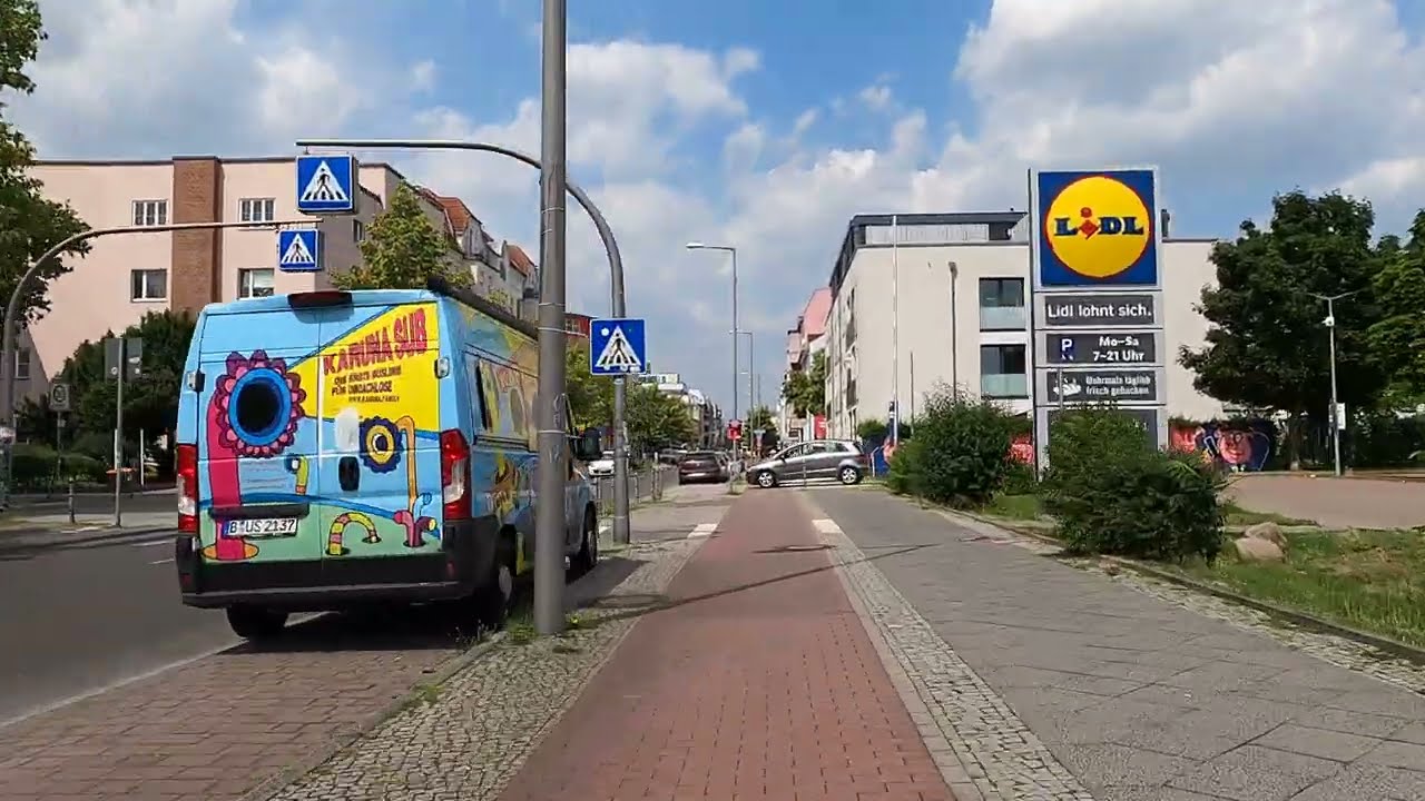 Scenic Cycling in BERLIN - Karlshorst - Lichtenberg - Friedrichshain - 🇩🇪 Germany 🇩🇪