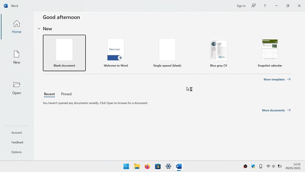 MS Word | Убрать заставку при загрузке