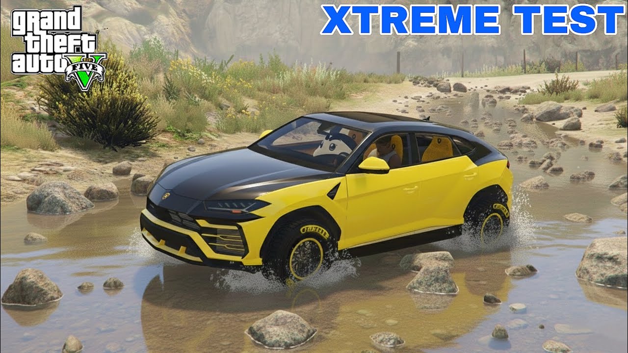 Gta 5 Franklin Shinchan Trying Lamborghini Urus Next Level Xtreme Test 
