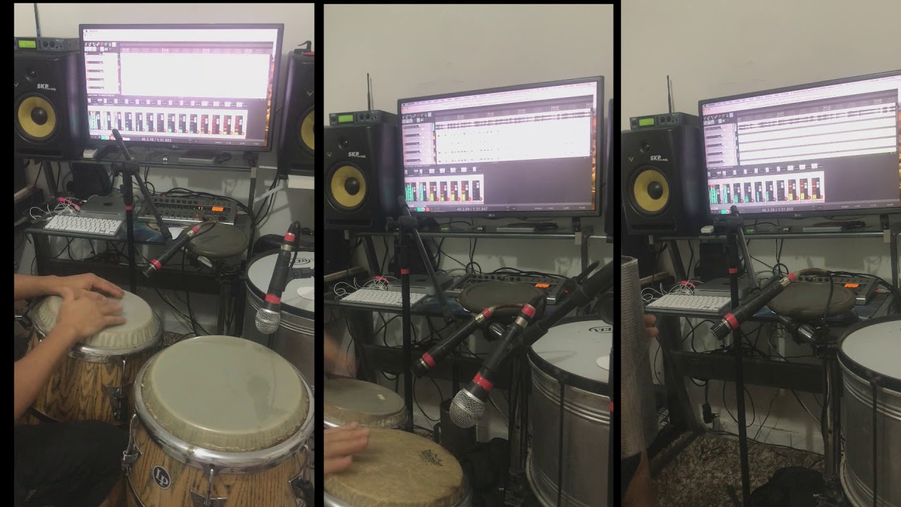 gravando pecussao online em casa @arnoncalvo