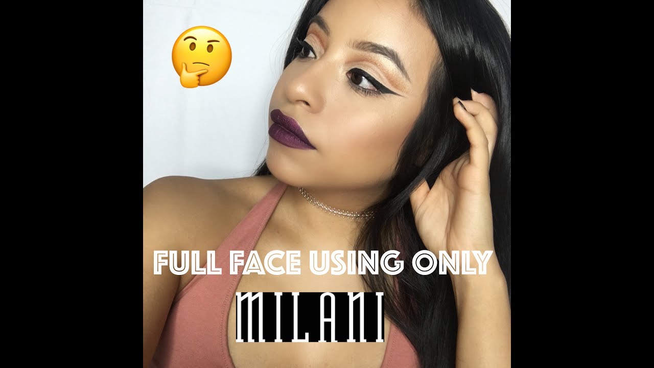 ONE BRAND TUTORIAL USING ONLY MILANI COSMETICS | APRIL SUNDAY