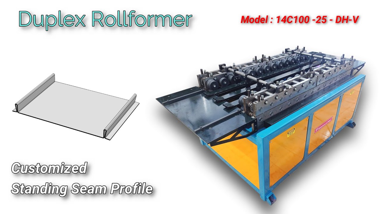 DUPLEX ROLL FORMING MACHINE DUPLEX ROLLFORMER DUPLEX EDGE ROLL FORMING MACHINE