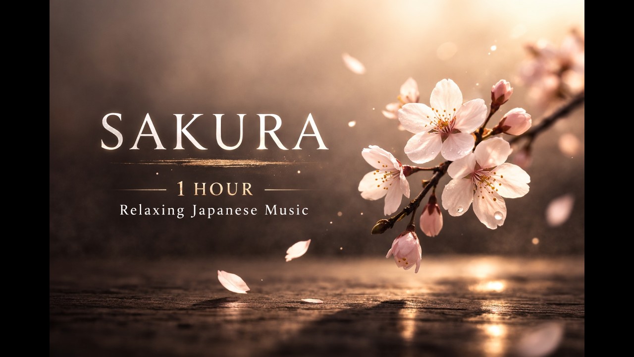 SAKURA ①– 1 Hour Relaxing Japanese Instrumental Music for Focus & Work