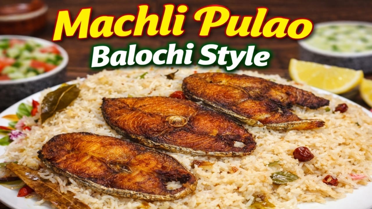 Restaurant Style Fry Fish Pulao | Full Recipe In Balochi Bat O Maheeg Recipe | Machli Pulao Recipe