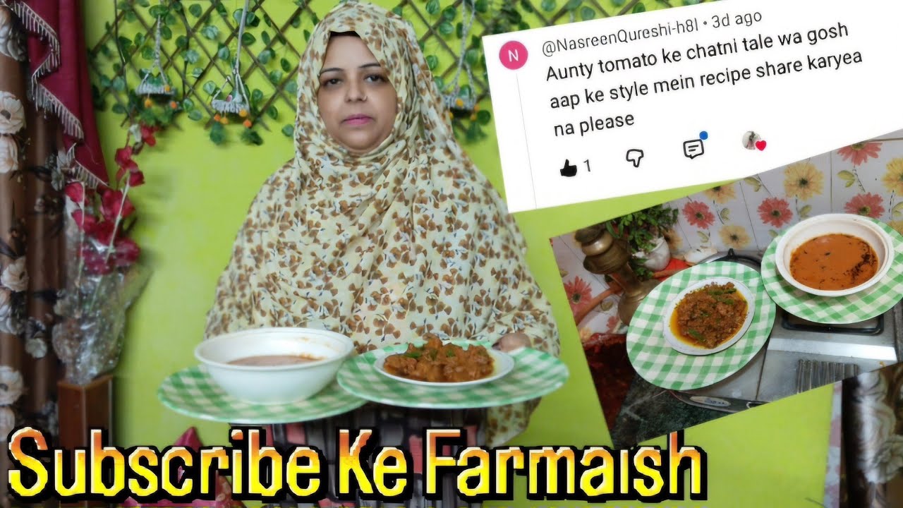 Tomato Ke Chutney | Tala Hua Gosh Shajahan khan_77 Style Mein 🤤 Hyderabad Famous Dish ♥️ #recipe 🍛