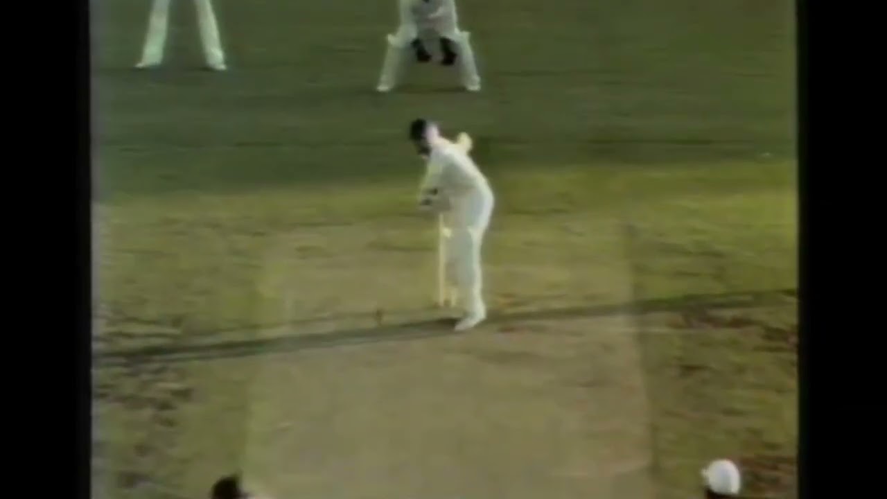Jeff Thomson Pick the Wicket of Wasim Bari During First Innings of 2nd Test, Brisbane 1981