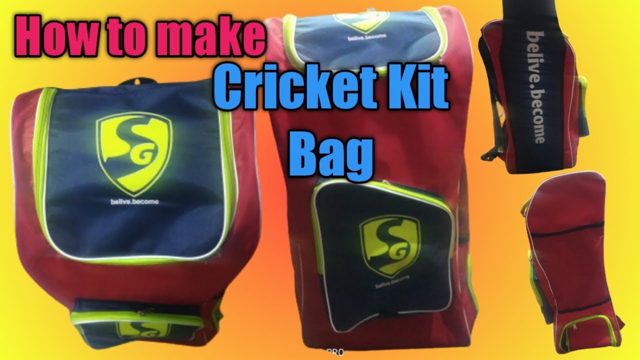 Diy| Cricket kit bag | how to make SG cricket kit bag |  sports bag full tutorial and stichting|