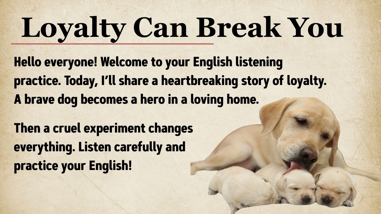 The Dog Who Saved the Baby || Learn English Through Story Level 3 🔥 || Graded Reader || Listening ✅