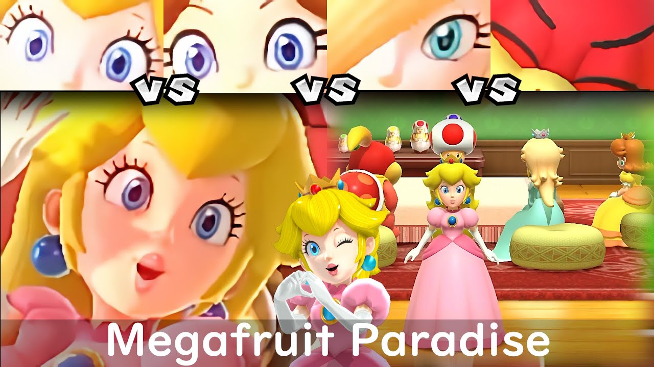 Super Mario Party Peach vs Daisy vs Rosalina vs Pom Pom #103 Megafruit Paradise