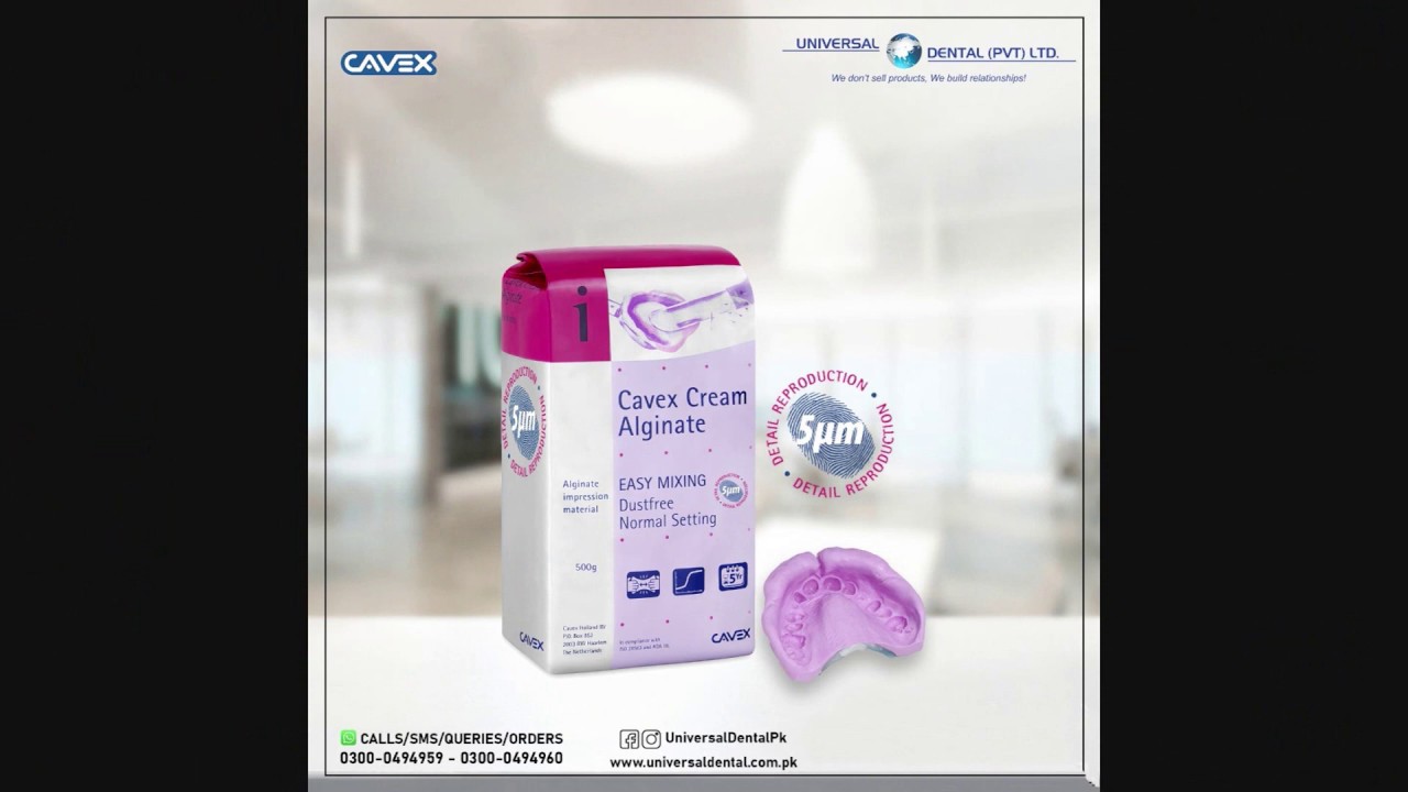 Cavex Cream Alginate Demonstration