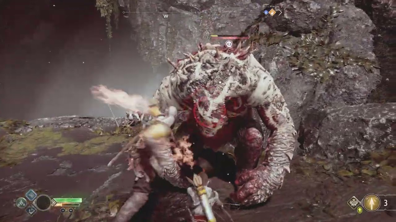 God of War Kratos retrieves bones of gullvieg