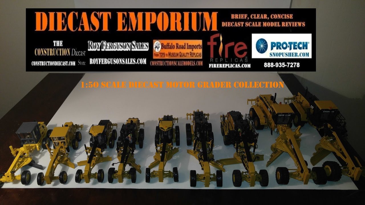 1:50 Motor Grader Diecast Scale Model Collection