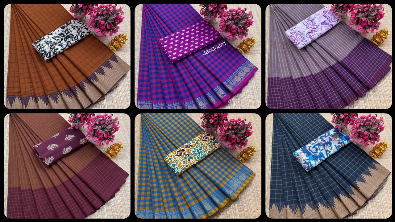 Daily wear Chettinad purecotton sarees 💕 own manufacturer wholesaleprice To orders WhatsApp 