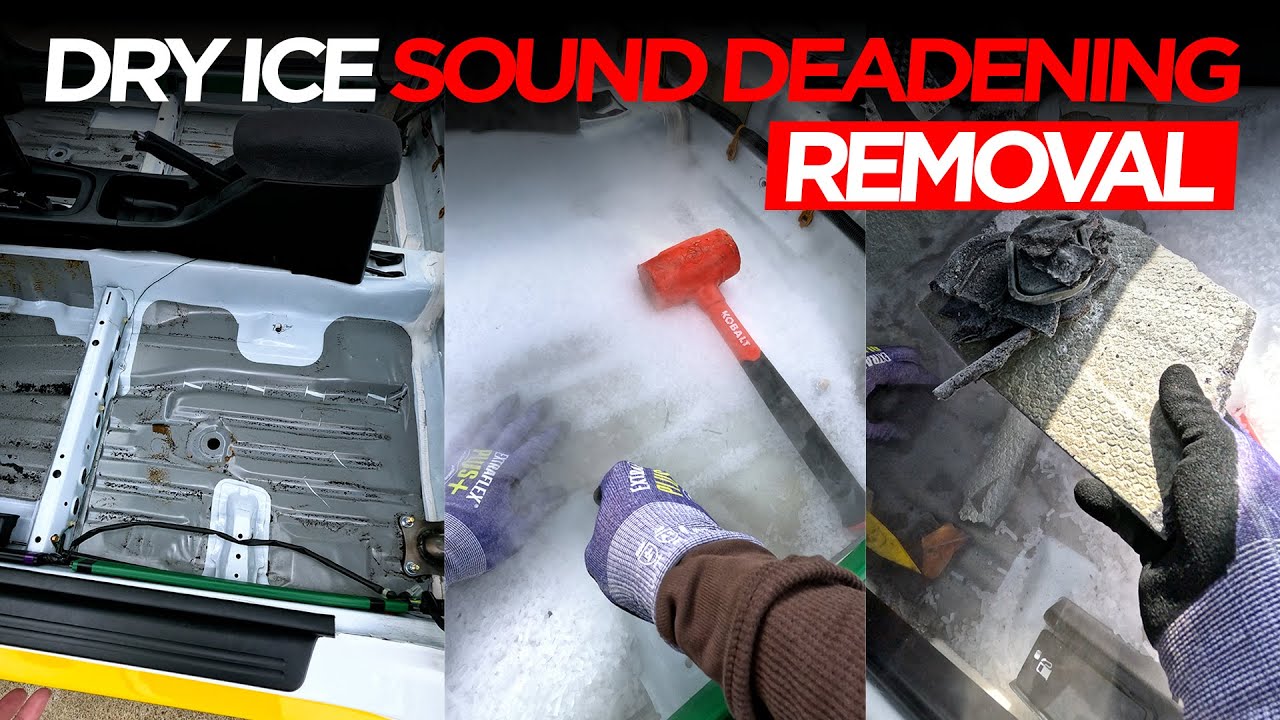 DRY ICE SOUND DEADENING REMOVAL | #OMGBUILDS | [4K60]