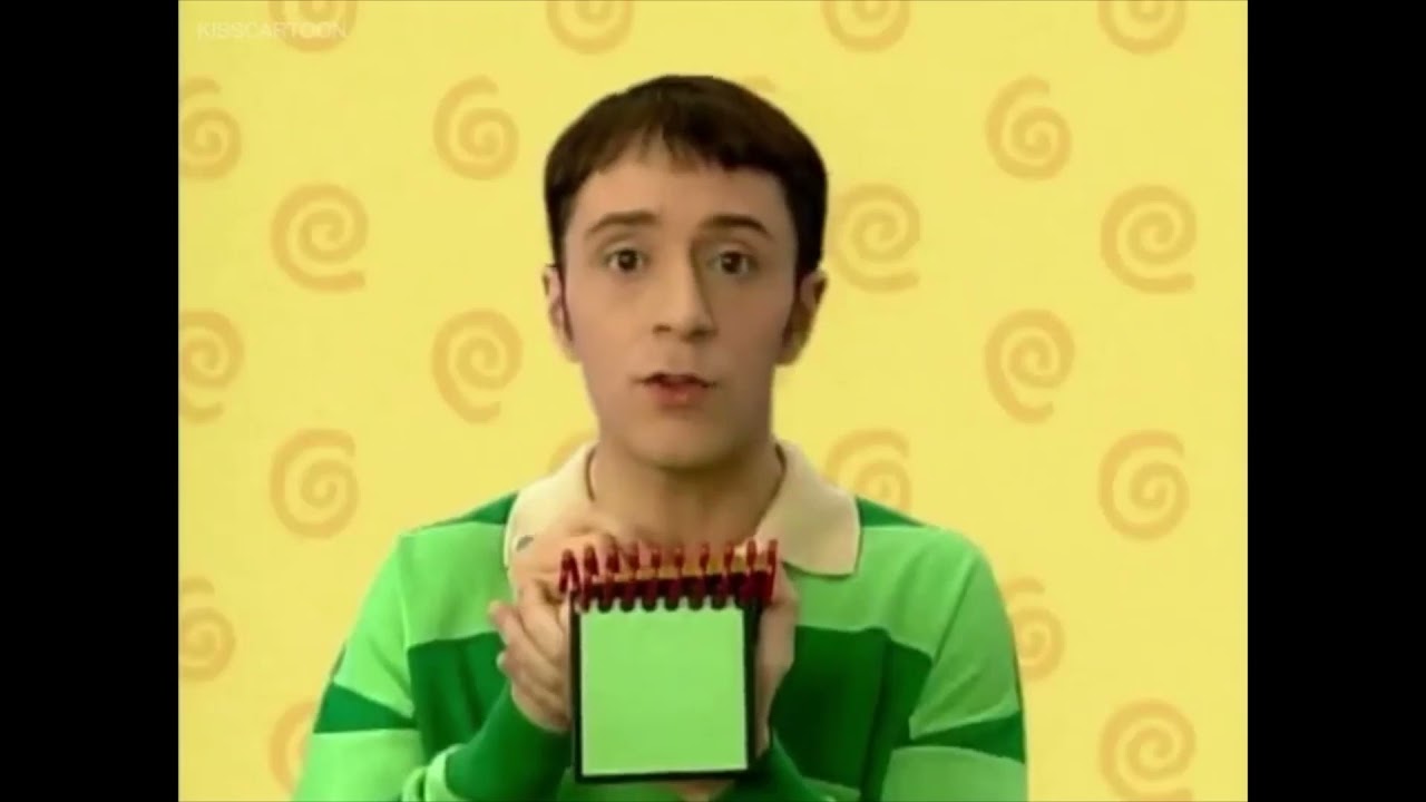 Blue's Clues Drawing Colored Clues With Colored Crayons!