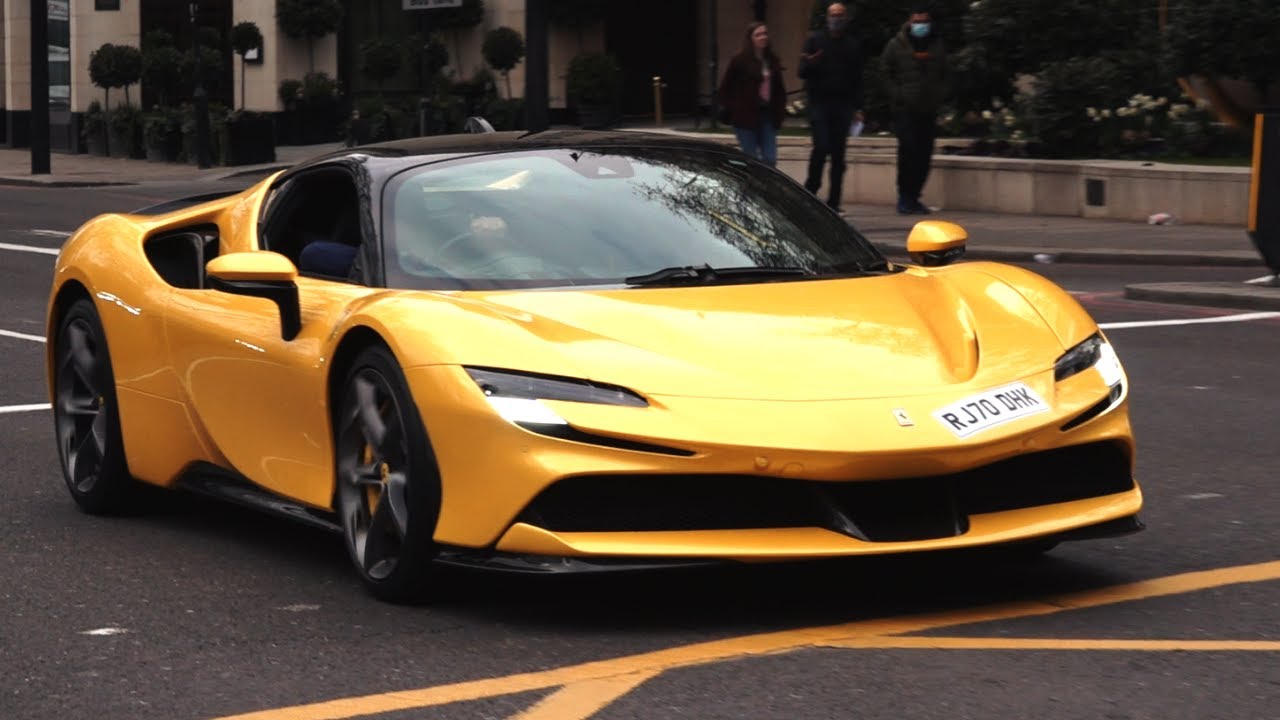 BEST of SUPERCARS in London March 2021 (SF90 Stradale, Ferrari Roma, etc)