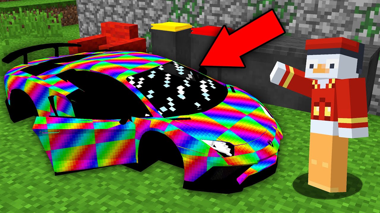 REGENBOGEN SPORTWAGEN im MÜLL gefunden in Minecraft RP!