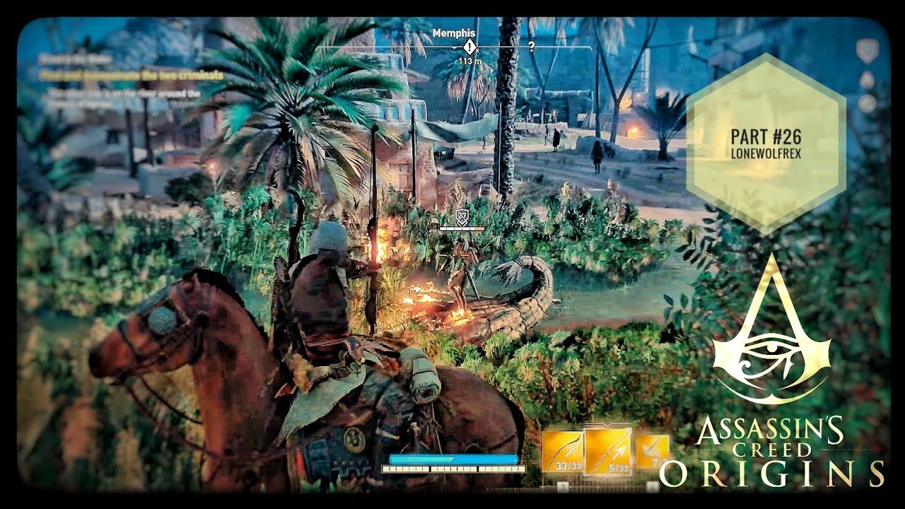 Assassin's Creed Origins Walkthrough Part 26- Hard Mode #assassinscreed #gameplay  #gaming #games 