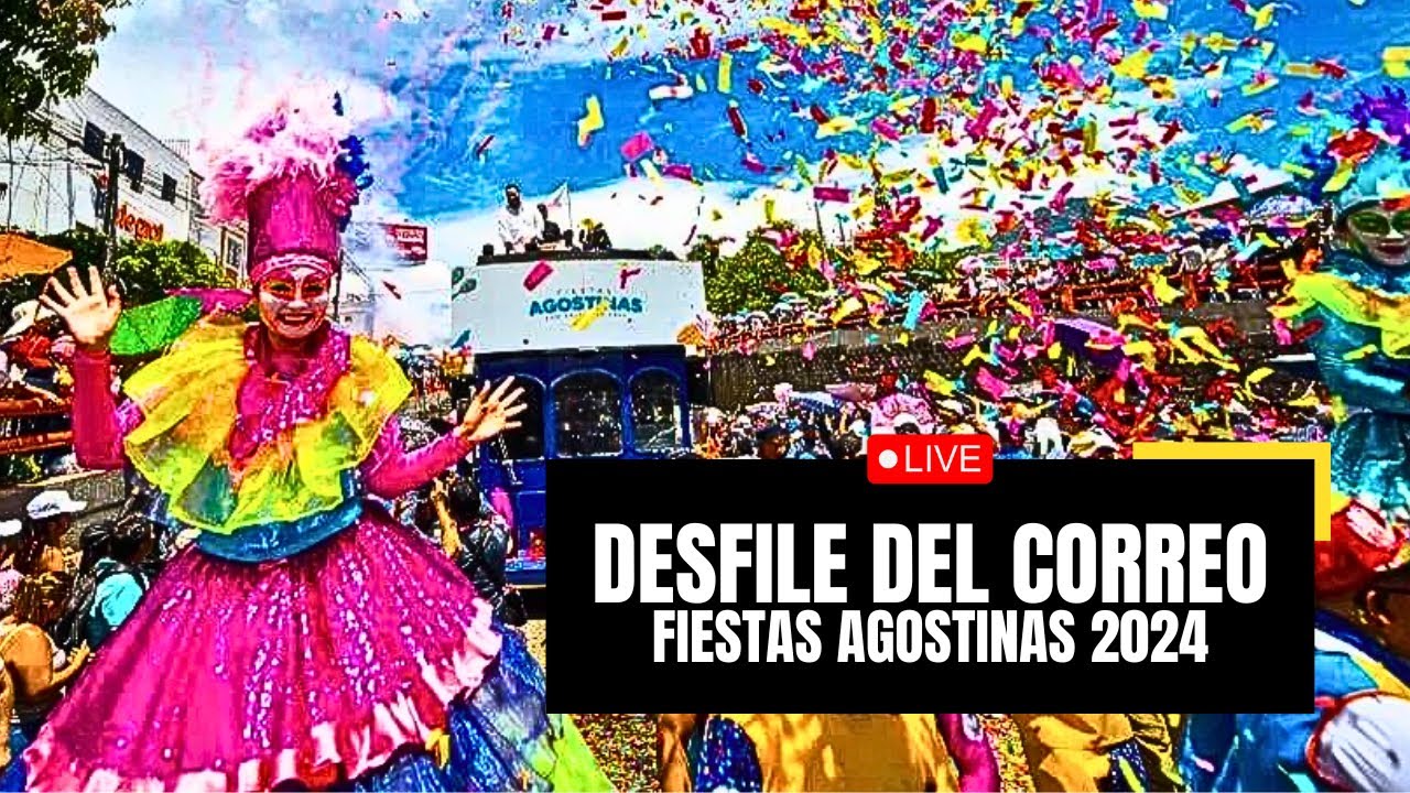 DESFILE DEL CORREO en las FIESTAS AGOSTINAS DE SAN SALVADOR 2024 - EL SALVADOR 2024