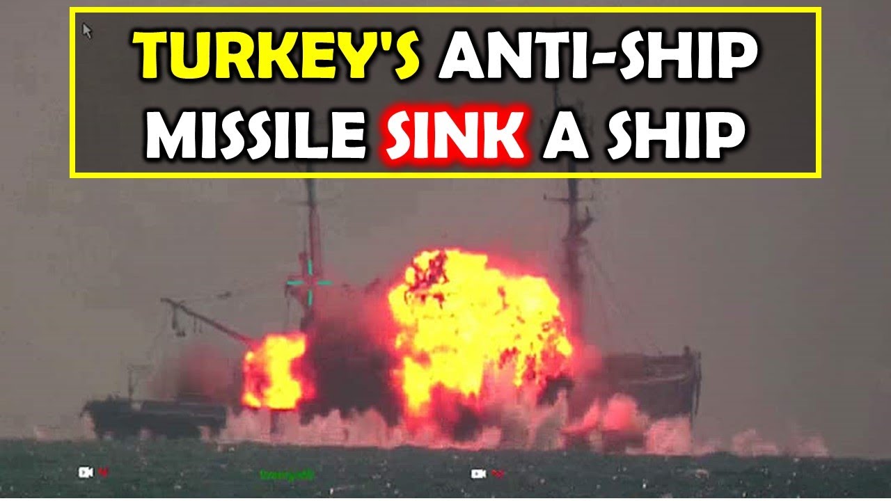 Atmaca Missile 🚀 | Turkey&rsquo;s Anti-Ship Missile Sinks Target