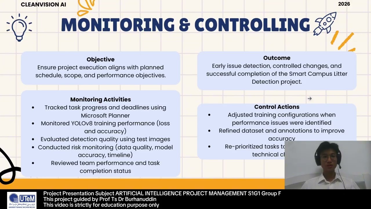 BAXI3533 Artificial Intelligence Project Management - Project Presentation Video (S1G1-Group F)