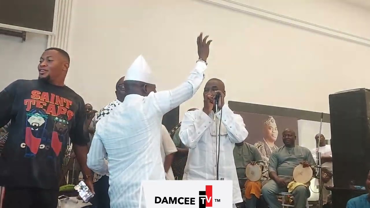 K1 DE ULTIMATE ON STAGE WITH RAFIU AKANBI ELELE AT AKINSIKU 50TH BIRTHDAY  