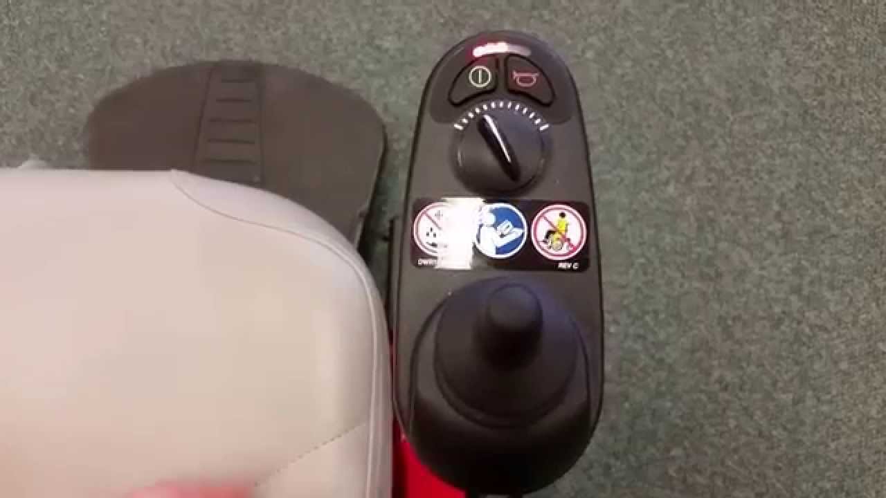 Unlocking a power wheelchair joystick GC 2