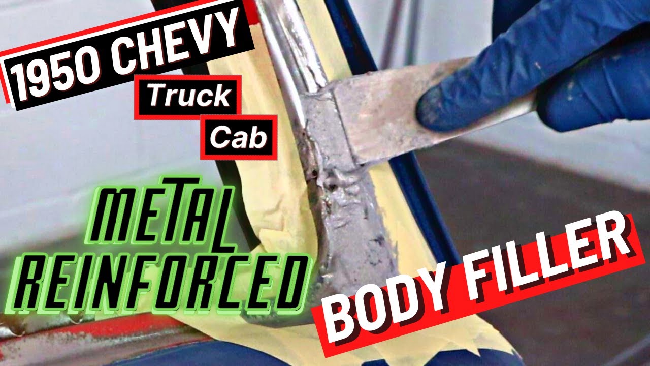 1950 Chevy Truck (Ep 37) Metal Reinforced Body Filler How To