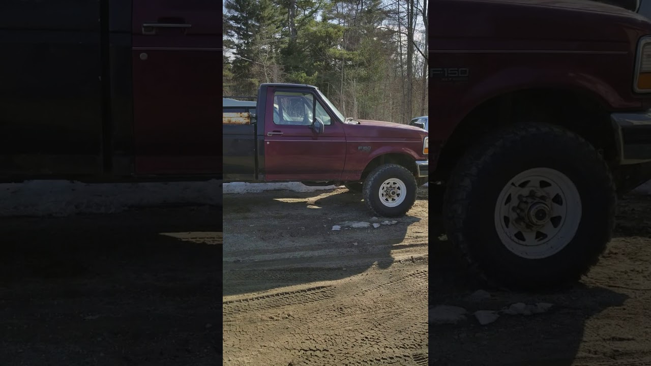 1992 f250 351w strait pipes and glass pack's