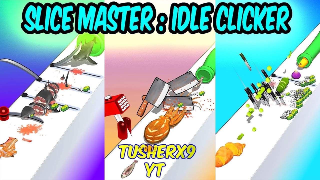 Slice Master : Idle Clicker gameplay 