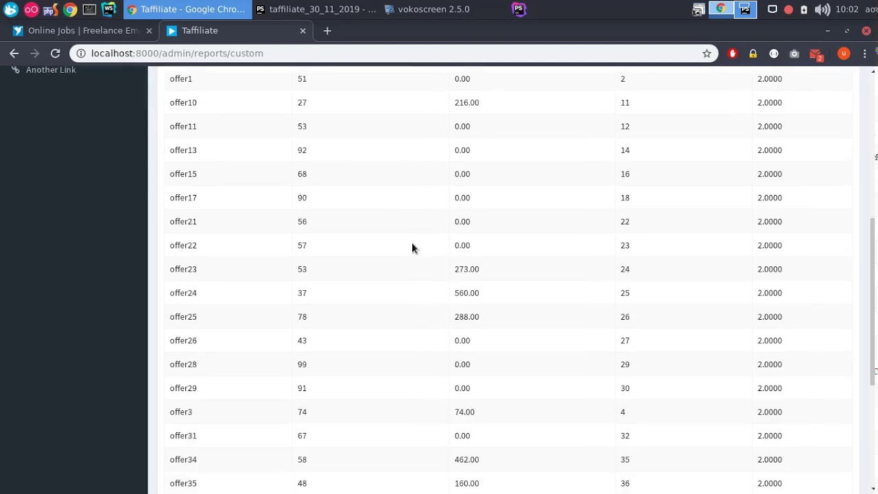 DataTable total sort column