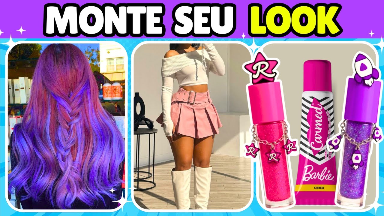 MONTE SEU LOOK ESTILOSO! ✨ Cabelo, Roupas, Acessórios e Muito Brilho