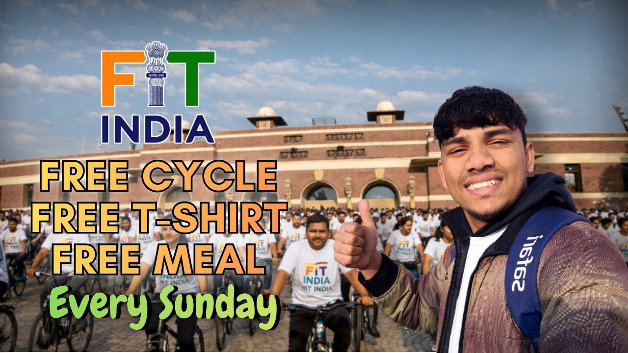 FREE Cycle 🚴‍♂️ | FREE Meal 🍱 | FREE T-Shirt 👕 | Fit India Hit India 🇮🇳 @Nishank Vlogger