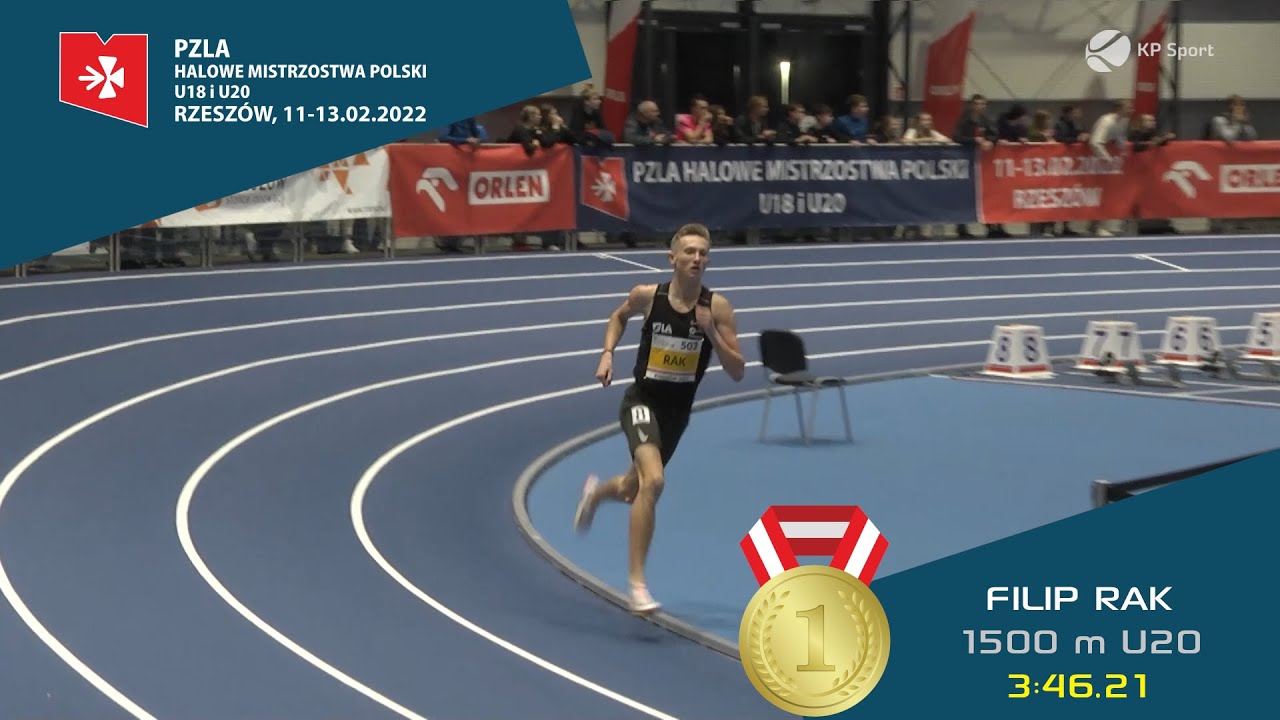 FILIP RAK | U20 1500m 🏃&zwj;♂️ | U18 & U20 🇵🇱 INDOOR ATHLETICS CHAMPIONSHIPS 2022