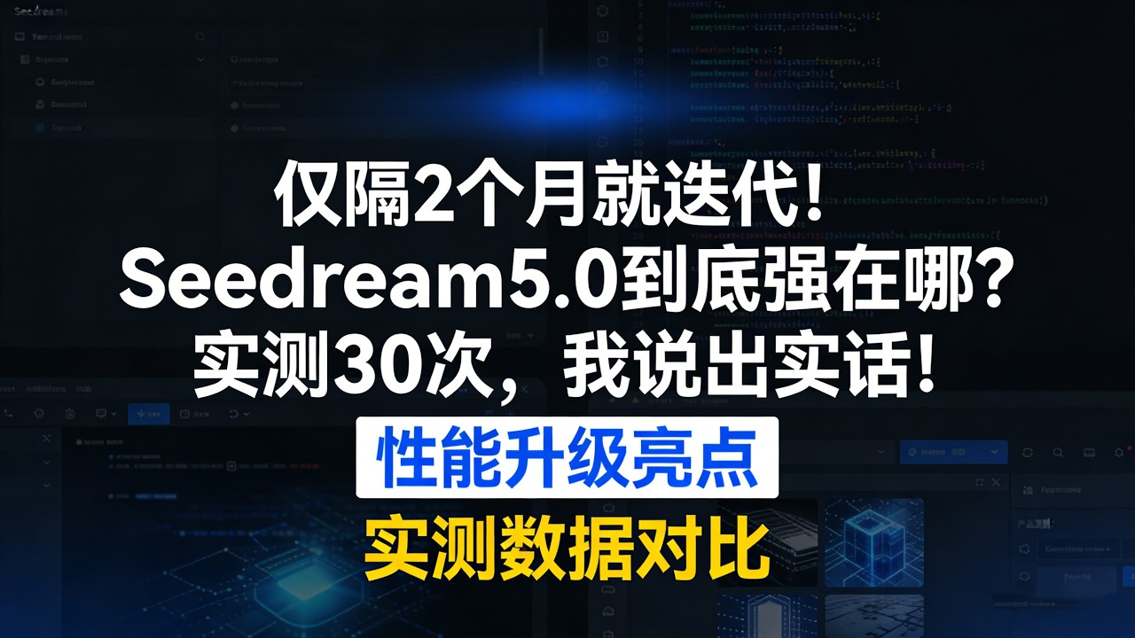 字节突发大招！Seedream5.0上线，敢对标NanoBananaPro，实测后却被网友骂惨#Seedream5.0#字节新AI模型#AI图像生成#剪映新功能#Capcut更新#NanoBanana