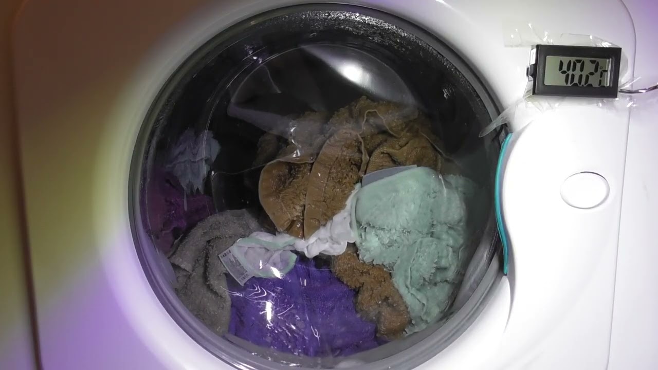 Hotpoint Aquarius 1000 WM62 washer, Colourfast Cotton 60 with Super Rinse Prog D
