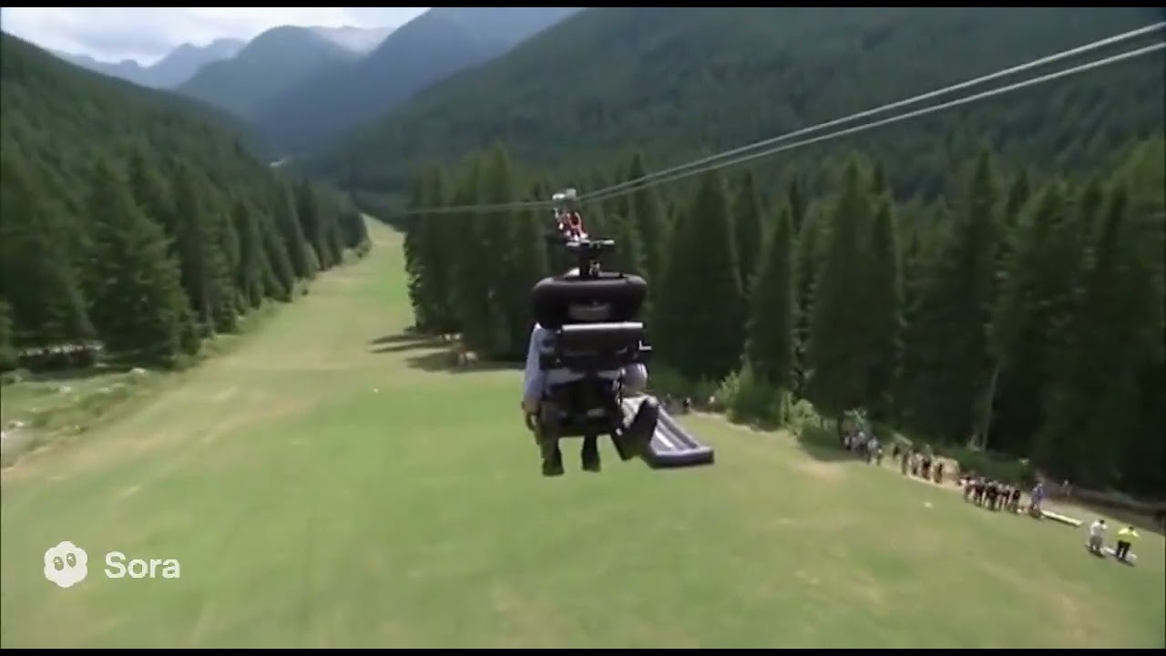 Stephen Hawking Zip-lining on Vacation