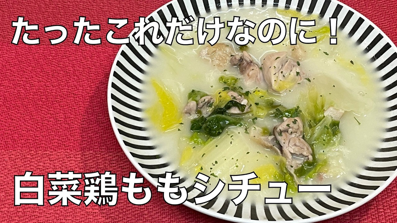白菜鶏ももシチュー