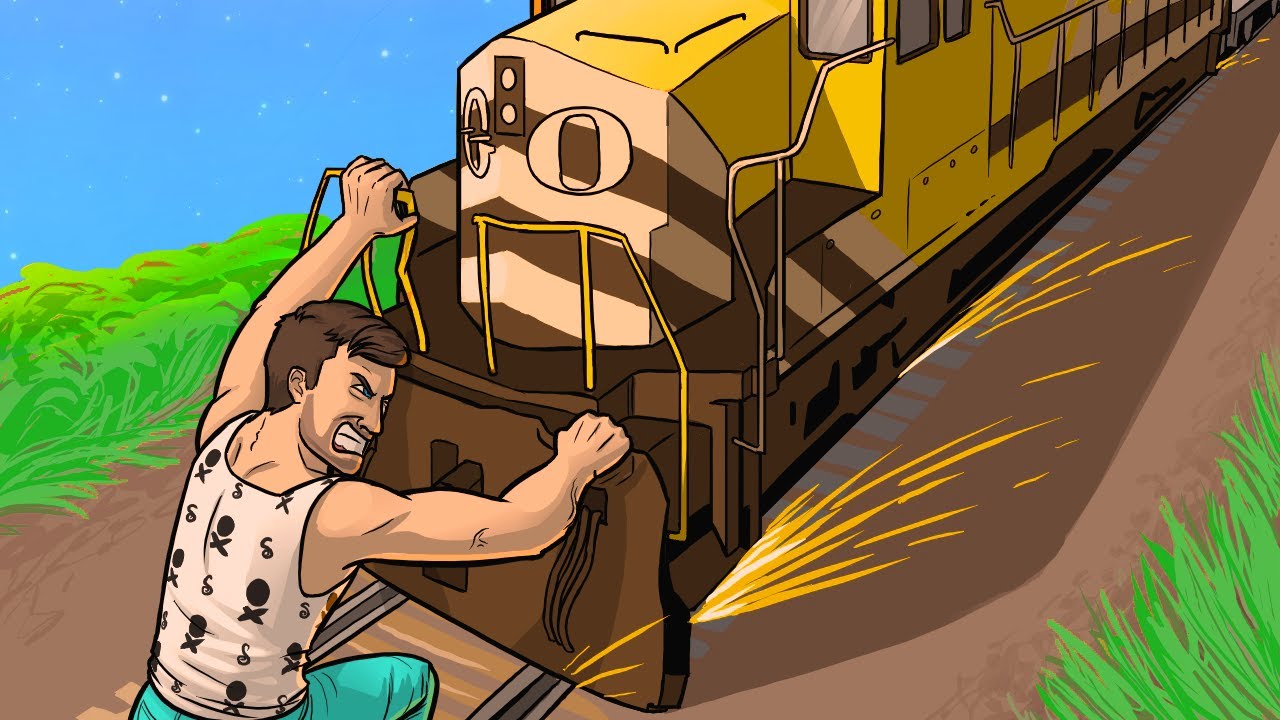GTA 5 Funny Moments - Owl's Nest, Shooting Range Troll, Stopping the Train (Gun Running DLC)