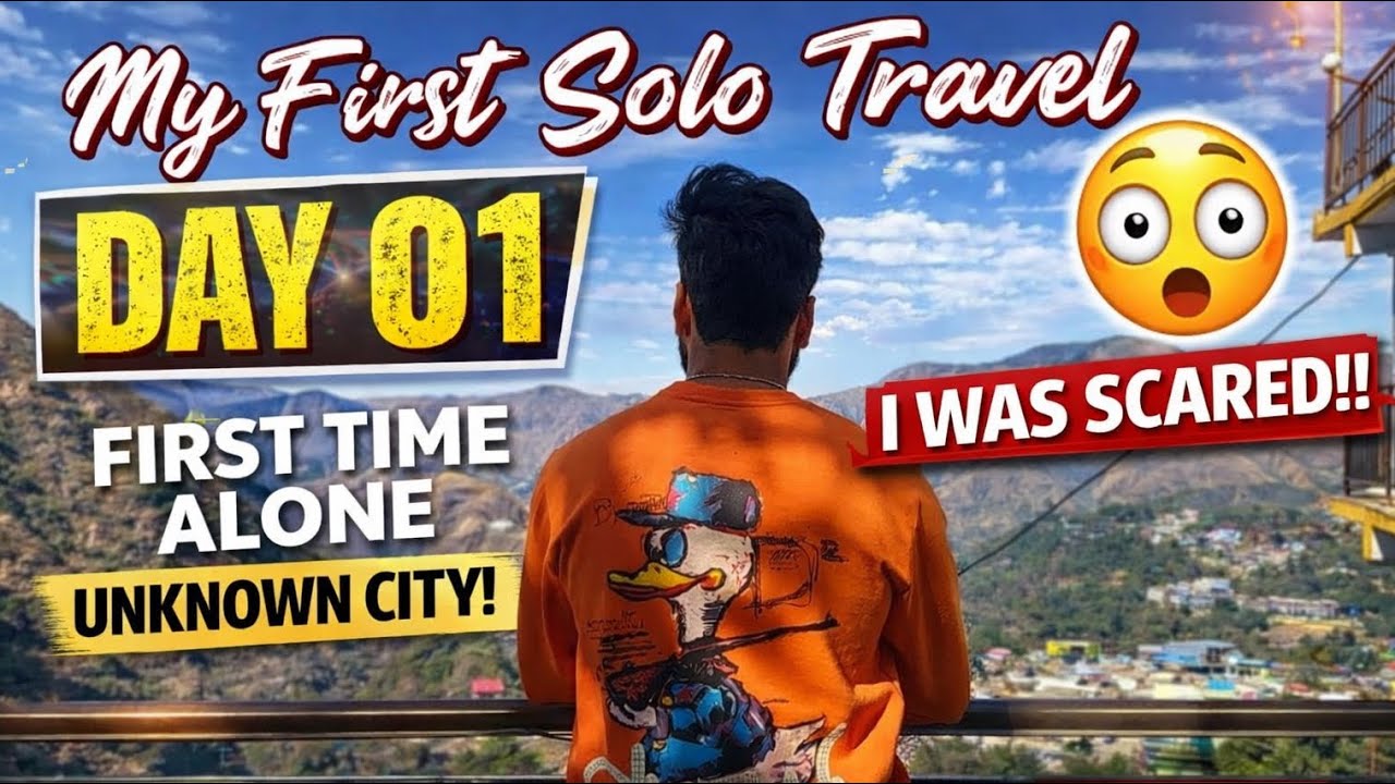 FIRST TIME SOLO TRAVEL TO MUSSOORIE 😱 | DAY 1 ADVENTURE | UNFILTERED AJAY #solotravel #mussoorie