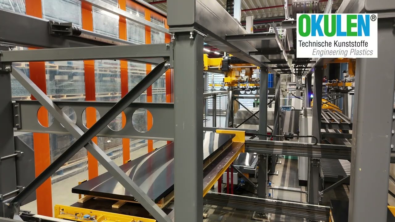 Vollautomatische Platten-Hobelwendeanlage von OKULEN® !