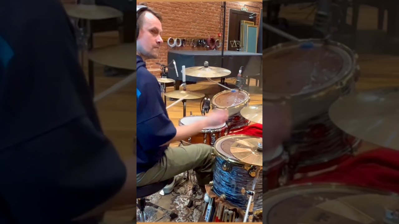 Recording pop song 