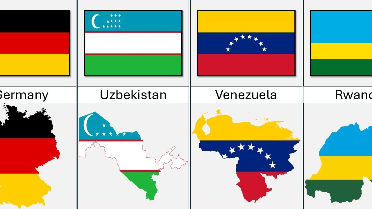 Flags with horizontal designs