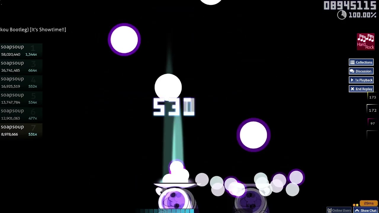osu ctb Guitar to Kodoku to Aoi Hoshi (Hayakou Bootleg) hr fc